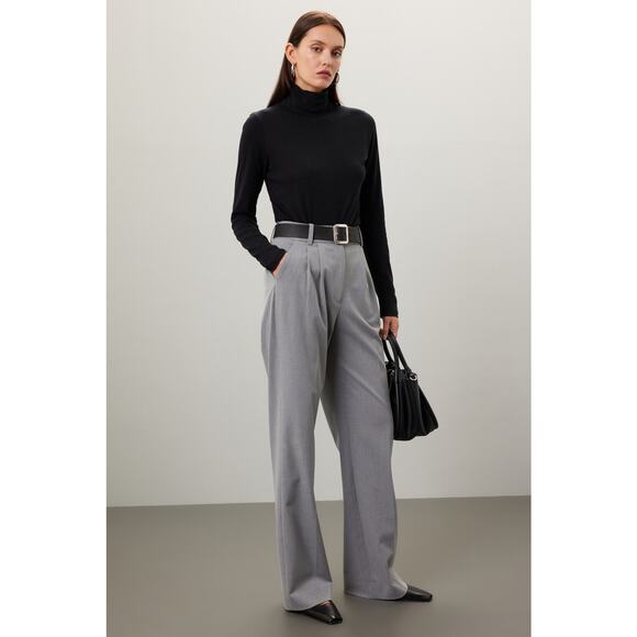 MAJESTIC FILATURES Cashmere Cotton Turtleneck Sweater - Size 2 - Picture 3 of 5